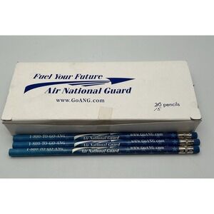 Air National Guard, Fuel Your‎ Future, Lot of 15 New Blue Promotional Pencils